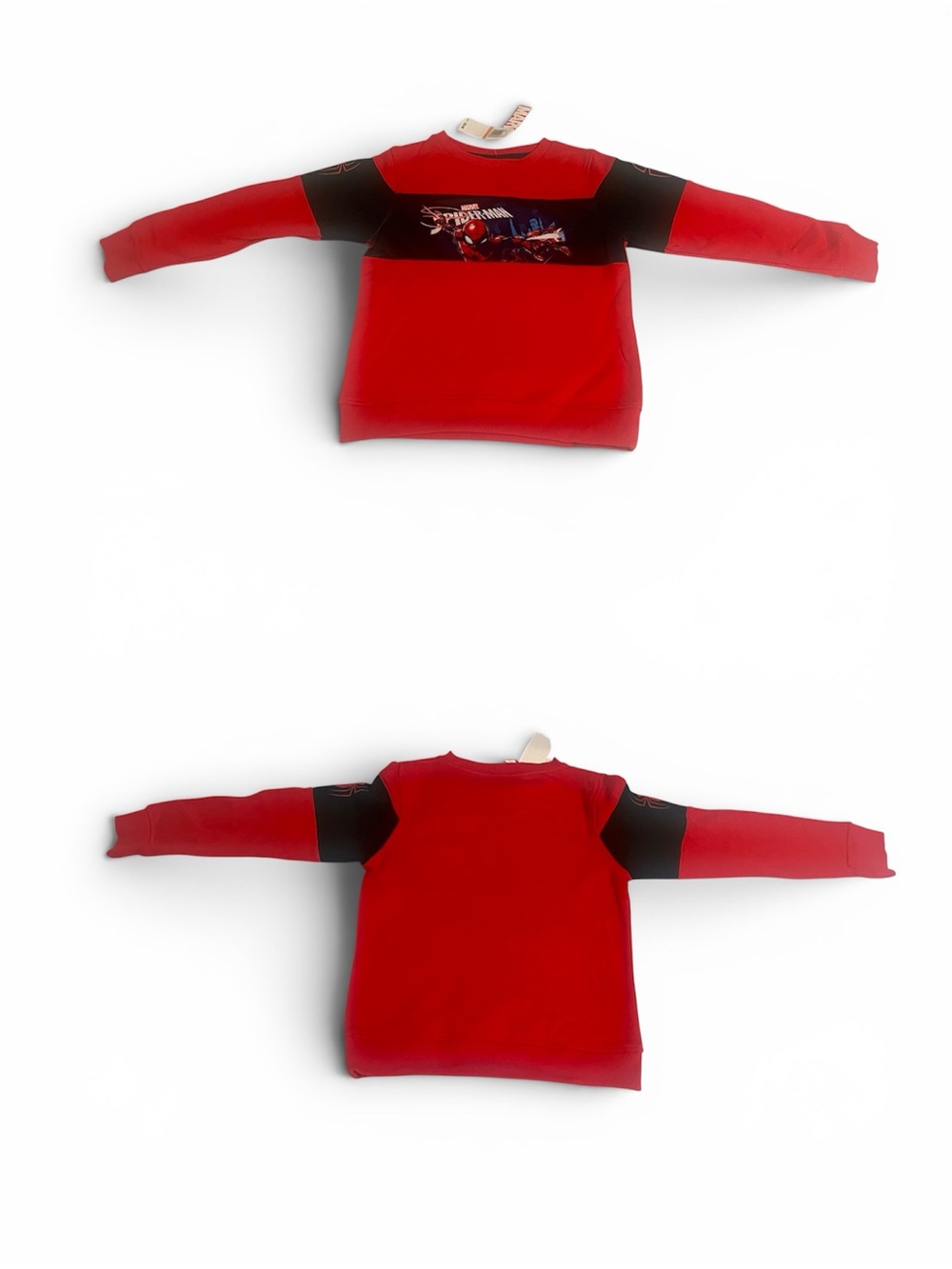 Marvel Red & Black Spiderman Crewneck Sweatshirt